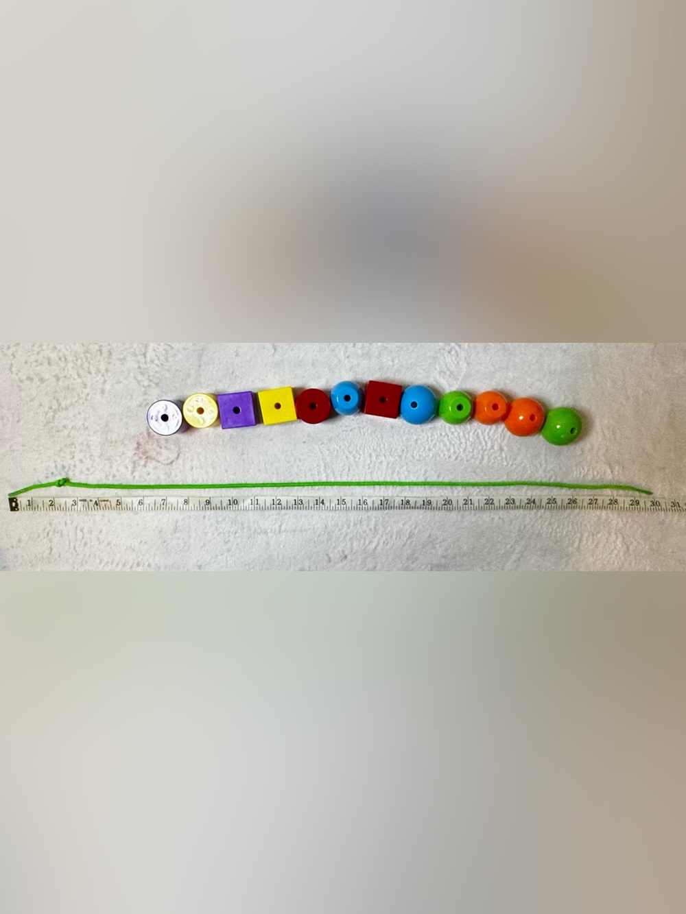 Colorful Plastic Bead String Toy - Multicolor - Picture 6 of 7